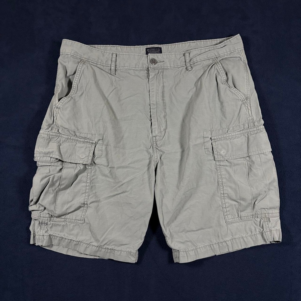 Levis Carrier Cargo Shorts Mens 38 Gray Cotton Ripstop Tactical Hiking Utility
